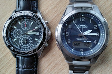 Set due orologi Seiko SND253 flightmaster 1/20s 7t92 e Casio WVA-M640 waveceptor