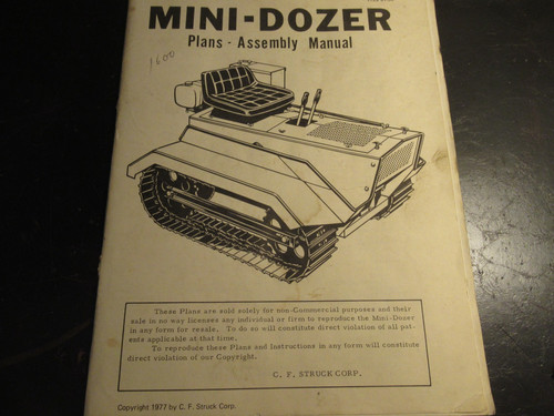 Mini dozer plans - dozer, di