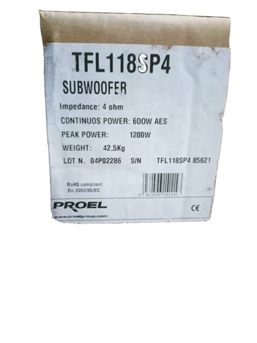 Subwoofer proel tfl 118 sp4 - tfl,