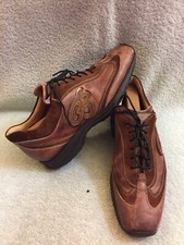 Scarpa sportiva Stefano Branchini in pelle scamosciata marrone taglia 9,5