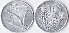 REPUBBLICA 10 LIRE 1955 -