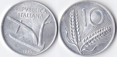 Repubblica lire 1955 - repubblica,