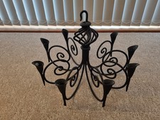 Lampadario gotico in ferro