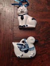 Coppia di ceramiche decorative murali