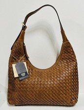 BORSA IN VERA PELLE TESSUTA A