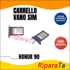 SLOT CARRELLO PORTA SIM CARD PER HONOR 90 REA-AN00 REA-NX9 ALLOGGIO NERO