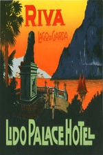 Poster Riva Lago di Garda - Italia anni '20 🇮🇹🖼️ - Retro Home Decor 24x36" -