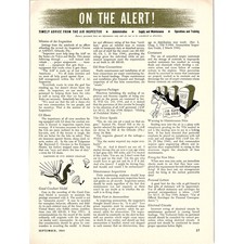 In allerta - Consigli tempestivi dell'ispettore aereo 1944 seconda guerra mondiale articolo AG2-4
