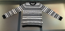ZARA MAN MAGLIONE UOMO COLORE NERO E BIANCO EUR M USA M MEX 40