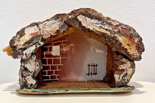 Antico diorama presepiale - diorama,