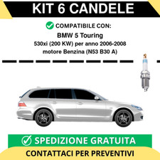 KIT 6 CANDELE per BMW 5