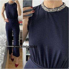 ZARA ELEGANTE TUTA LUNGA NAVY