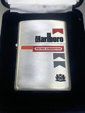 RARO ACCENDINO PUBBLICITARIO ZIPPO MARLBORO FALTER SIGARETTE CON SCATOLA VELLUTO JAPEN