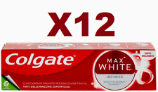 12 PZ DENTIFRICIO COLGATE MAX WHITE INFINITE 75ML DENTI PIù BIANCHI A LUNGO