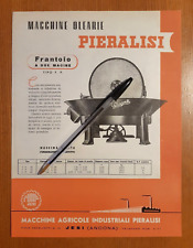 Macchine olearie PIERALISI di Jesi 5 depliant del 1950