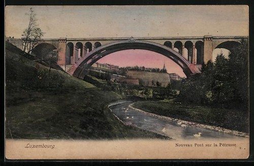 Cpa luxembourg nouveau pont - cpa,