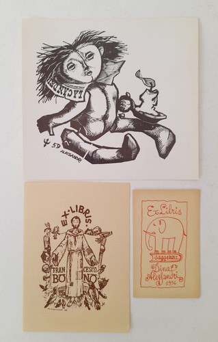 Lotto ex libris lorenzo - ex,