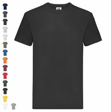 Fruit of the Loom Super Premium T-Shirt Uomo Qualità Pesante Basic Shirt