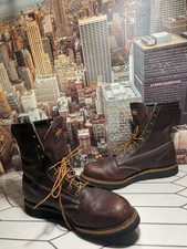 Stivali Thorogood 814-4269 in pelle mocassino morbido senza punta in acciaio taglia 13 D