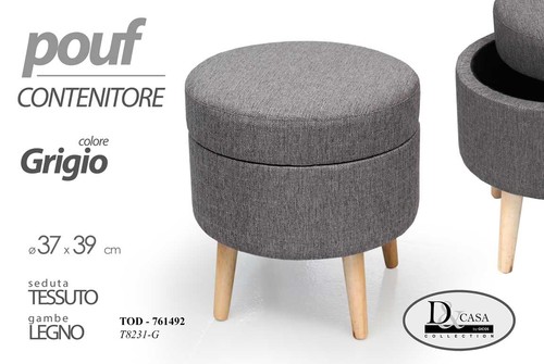 Pouf sgabello poggiapiedi - pouf,