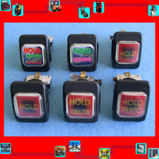 6 PULSANTI LUMINOSI CON MICRO E LAMPADINE 12V X ARCADE SLOT VIDEOGIOCHI JAMMA