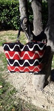 Damask Fabric Shoulder Bag