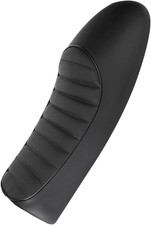 Sedile per Moto, Cuscino per Sella Piatto per Sedile Vintage in Pelle PU per Mot