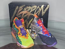 Taglia 8 Nike LeBron XVII WTW "What The" Multicolore CV8079 900 - NUOVE con SCATOLA