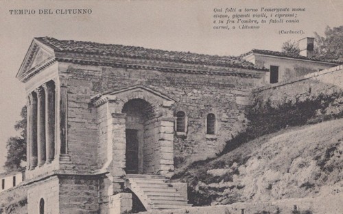 Cartolina tempio del clitunno - cartolina,