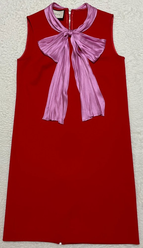 Abito smanicato gucci nastro - smanicato,