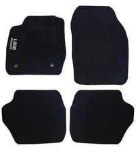 TAPPETINI AUTO CON LOGO COMPATIBILI CON FIESTA MOQUETTE ANTERIORI E POSTERIORI