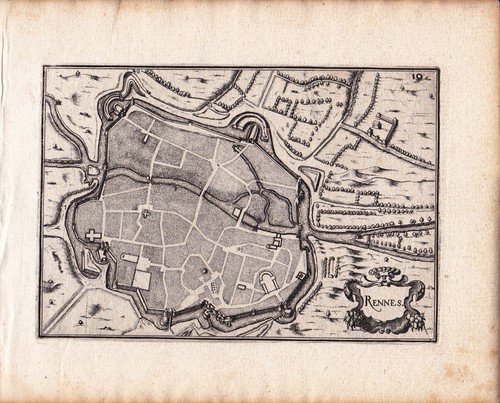 Plan xviie rennes - plan,