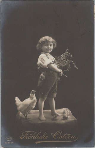 Cartolina buona pasqua - cartolina, (ab)
