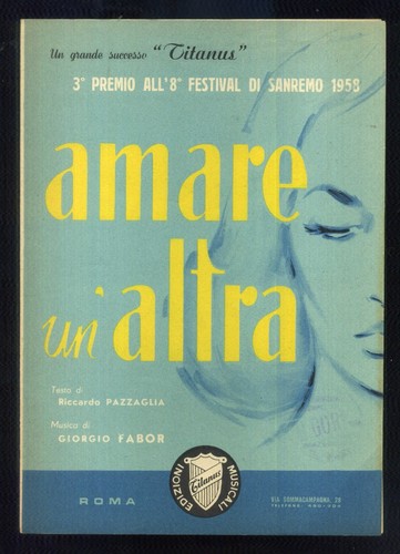 Spartito musicale amare un - spartito, "amare