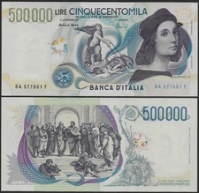 1997 Lire 500.000 Raffaello
