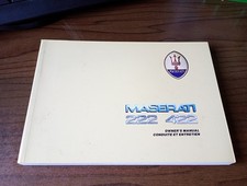 Maserati  222 422, 1989, manuale uso e manutenzione  ( FRANCESE /INGLESE ) usato