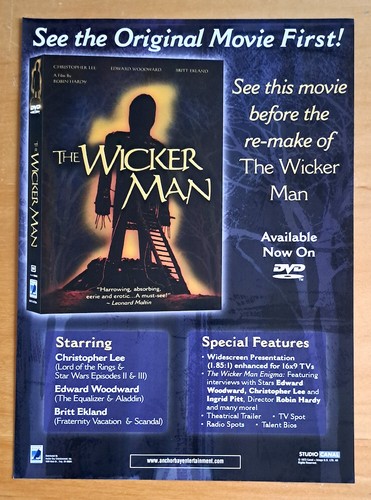 The wicker man dvd magazine - the,