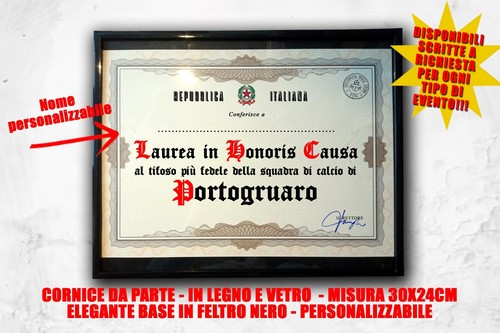 Laurea quadro tifoso - , calcio