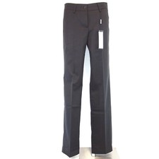 Pantalone donna nero CAMBIO chino pantalone tessuto modello Kamira dritto nuovo