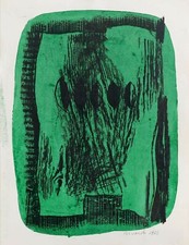 AZUMA KENGIRO Tecnica mista su carta 50x70 cm anno 1966 