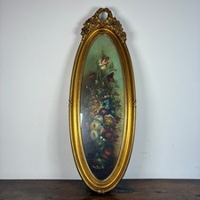 Quadro Ovale Vintage Dipinto