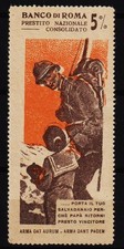 vintage poster stamp Banco di