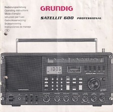 Manuale di istruzioni Operating Instructions per Grundig Satellite 600 in DE,En,Fr,