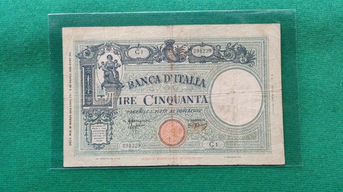 Regno itali banconota 50 - d'itali,