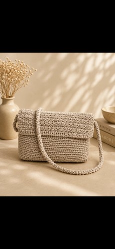 Borsa uncinetto artigianale - borsa,