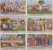 FIGURINE LIEBIG SECONDA SERIE  7 AL 12  IMPERO ITALIANO A.O.I.  N°1356 ANNO 1937