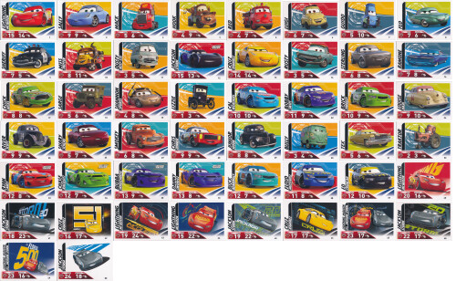 Topps disney cars serie - -, 3