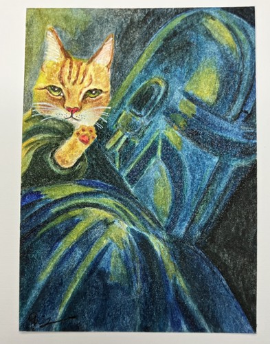 Aceo quadro originale guazzo - quadro,