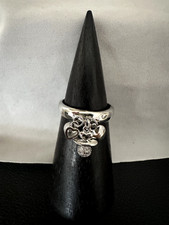 Anello regolabile con ciondolo cuore swarosky, ciuccio, cuore