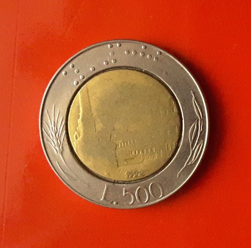 500 lire 1992 - 1992, errore